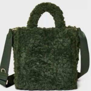 a new day Fluffy Midi Boxy Tote Bag